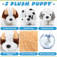 Skylety Spotted dog plush 7in, colorful cuddle buddy