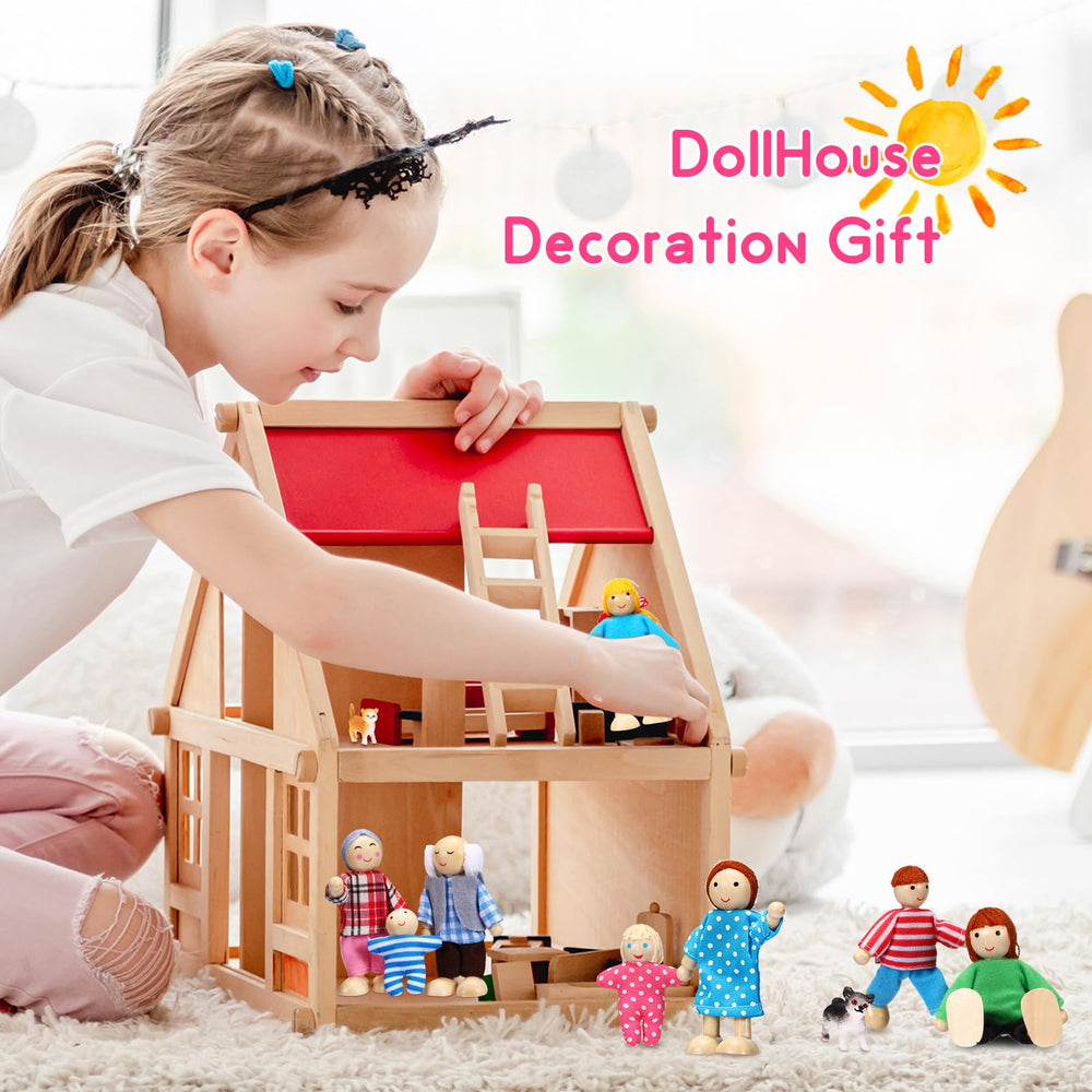 Skylety wooden toy set crafted from wood and fabric for durability.