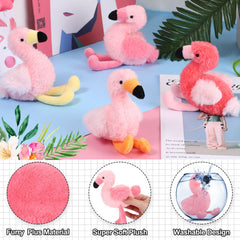 Skylety flamingo large plush with zipper tummy detail for charming display