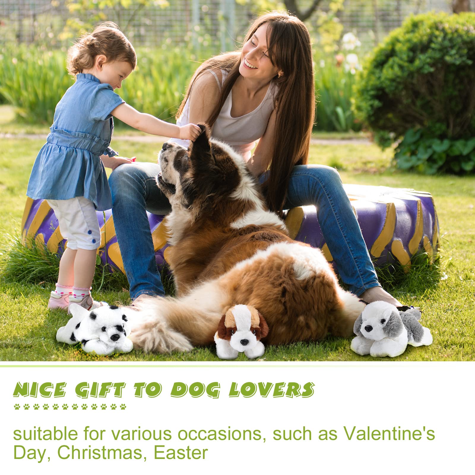 Skylety Home decor dog plush, cozy decorative accent