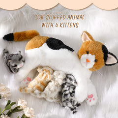 Skylety kitten closeup 5-inch cozy plush finish for bedtime cuddles