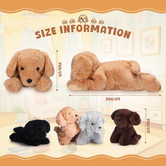 Skylety mini puppies inside plush shown in close-up for cuddly playtime realism