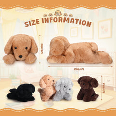 Skylety mini puppies inside plush shown in close-up for cuddly playtime realism