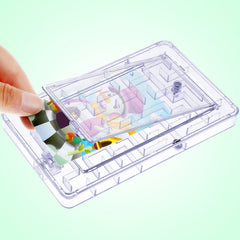 Skylety Money Puzzle Box Inside View: shows how the ball navigates maze to release cards