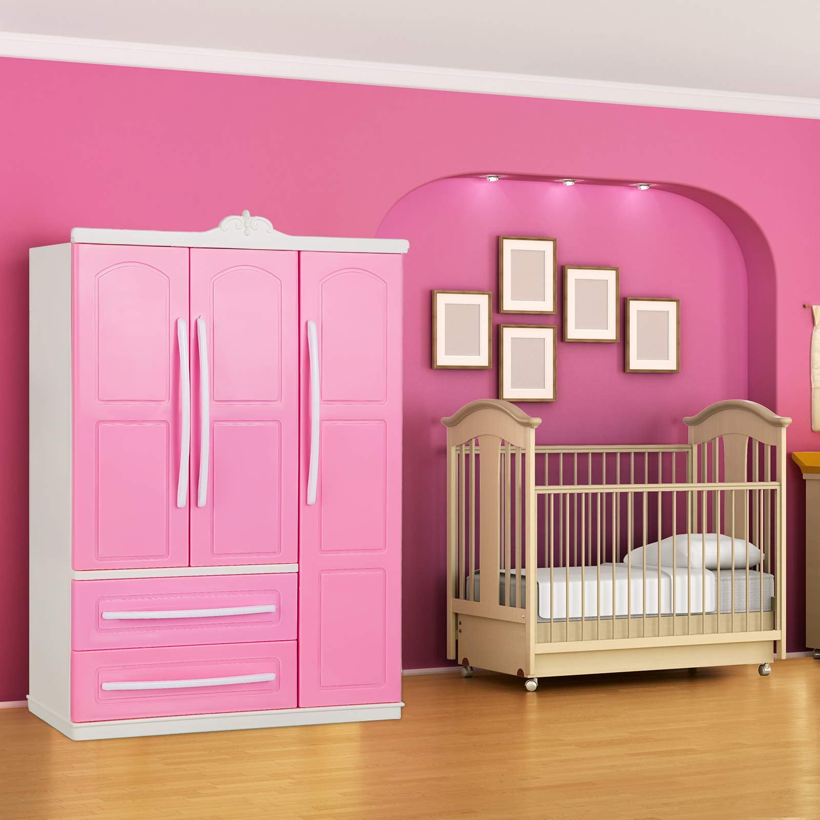 Glossy plastic finish adds durability and a cute touch to any doll setup.