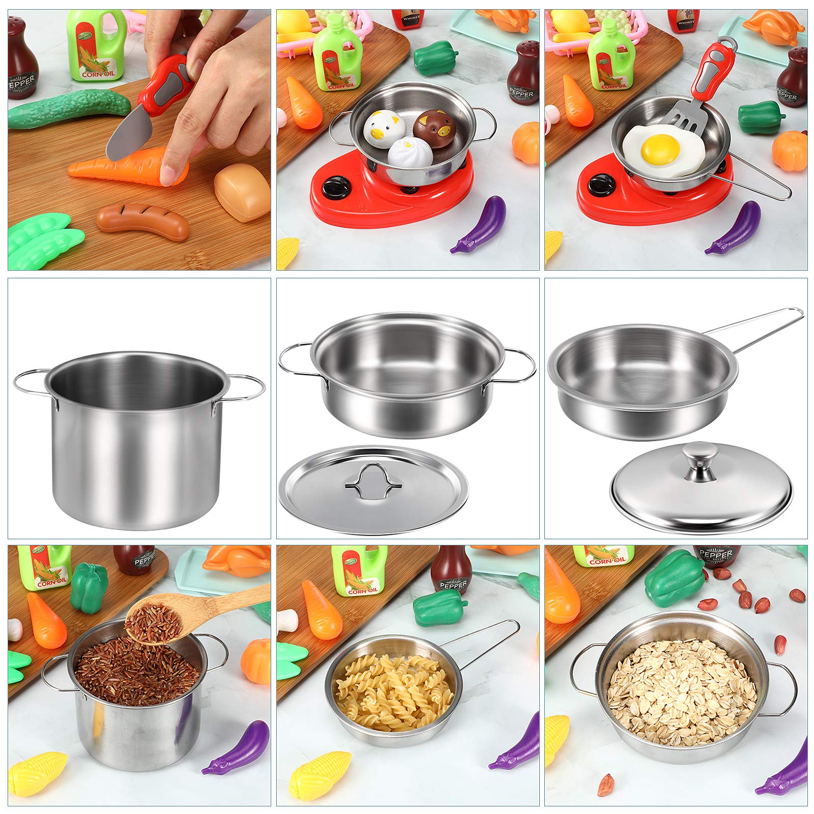 Skylety play foods and snacks supporting creative pretend meals