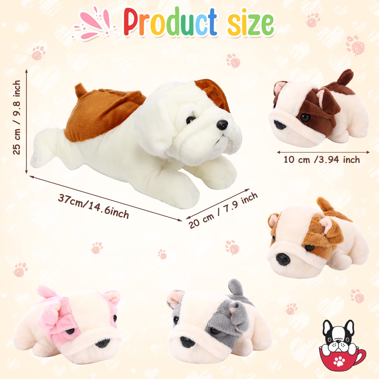 Skylety plush dog pillow provides a soft cuddle buddy for naps.