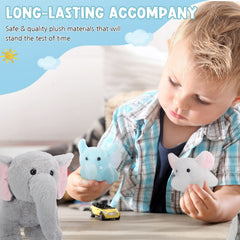 Skylety elephant playset in cozy setup supports creative storytelling and fun.