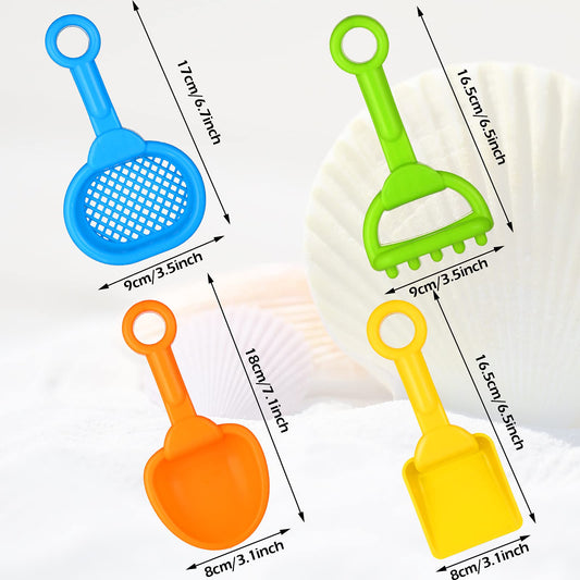 Skylety rainbow-colored sand shovels perfect for beach fun.