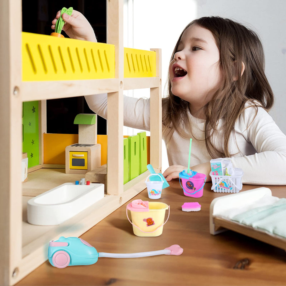 Skylety random-color detergent set boosts realistic cleaning scenes.