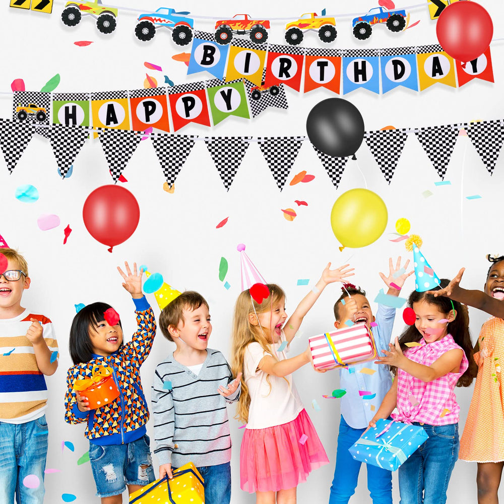 Skylety triangle bunting adds colorful wall charm for themed celebrations