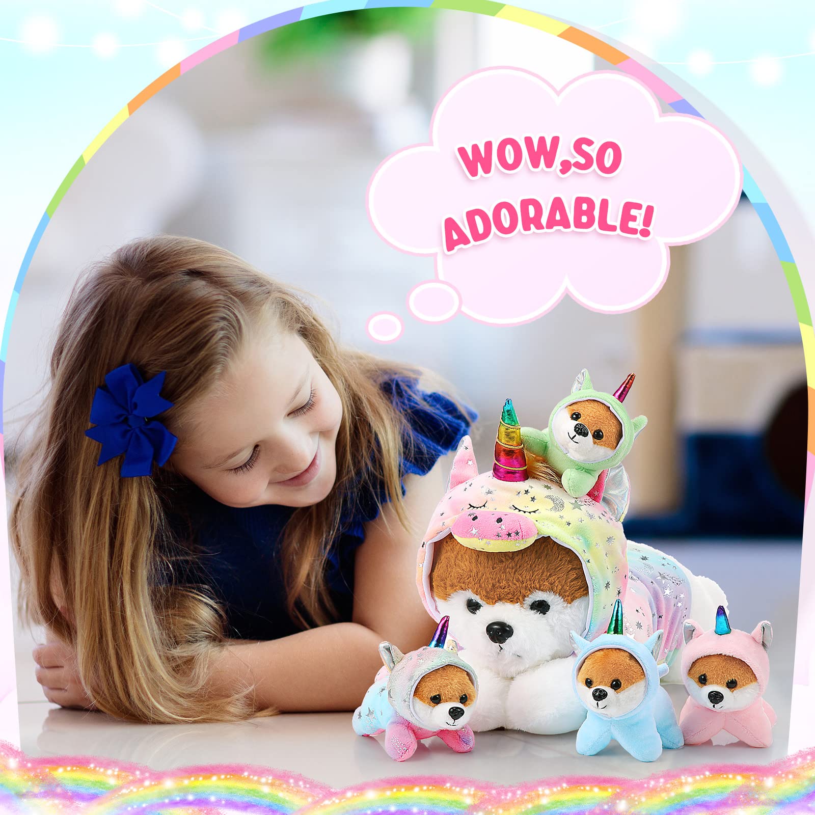 Skylety unicorn puppy party gift pack, charming gift idea for celebrations