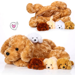 Skylety vacuum-packable dog plush recover fluff with patting or light drying.
