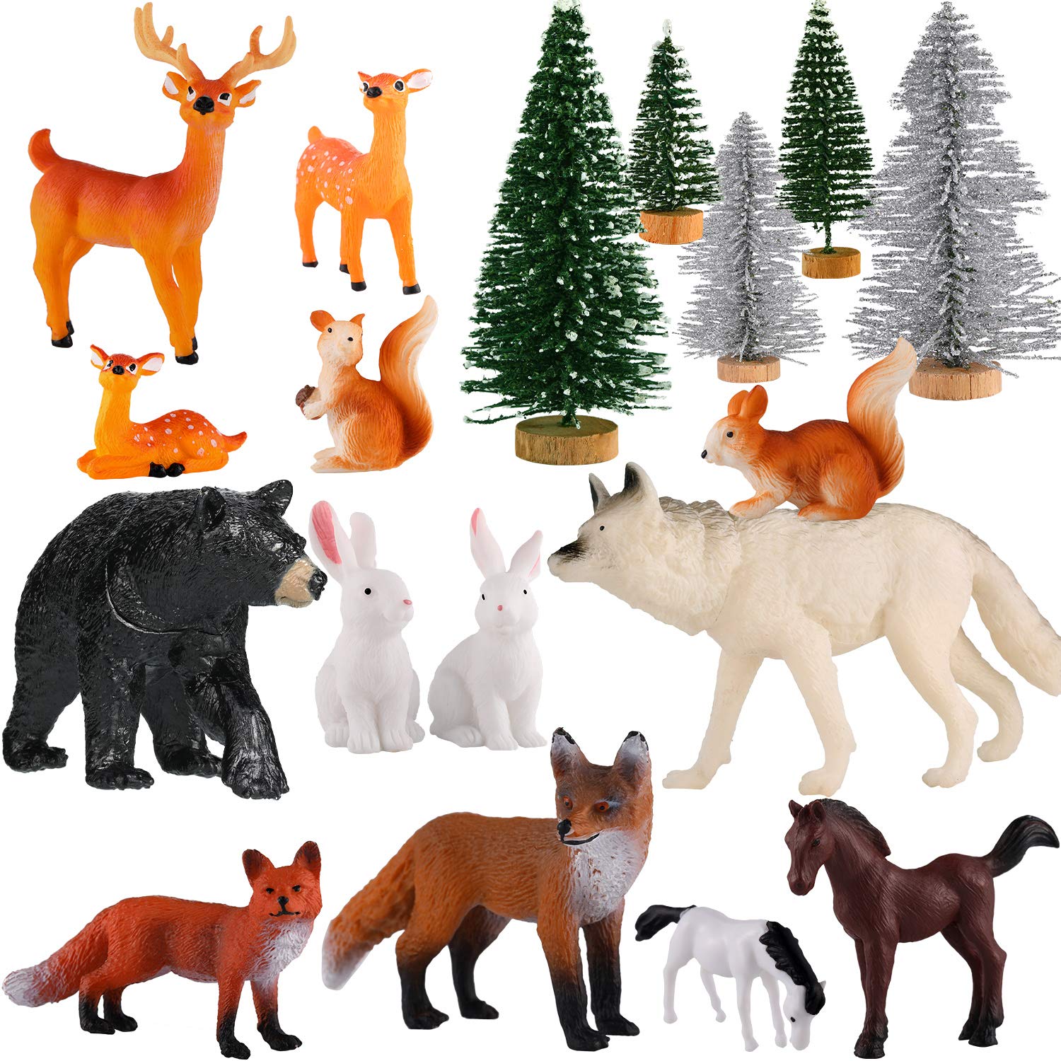 Skylety squirrel figurine for imaginative play and cake toppers