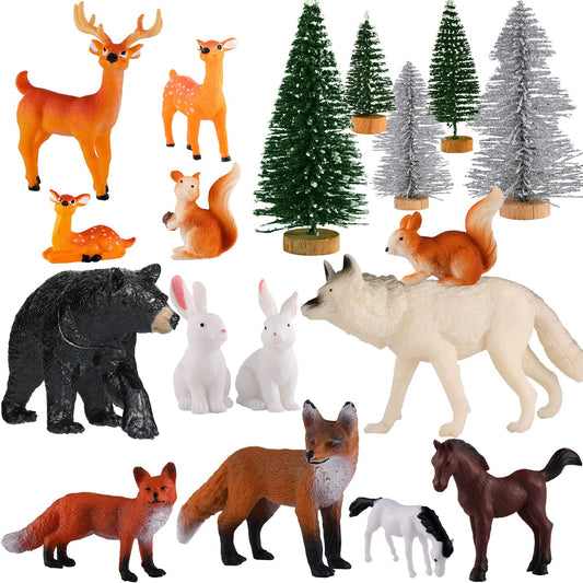 Skylety squirrel figurine for imaginative play and cake toppers