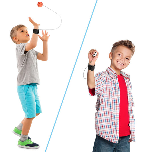 Skylety wrist return ball soccer-style colorful supports coordination and family play