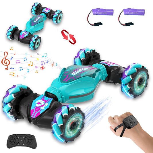 SkyNexus gesture-sensing RC stunt car side drift for indoor play.