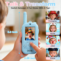 Blue and pink SKYROKU set designed for durable outdoor play and long-range chats.