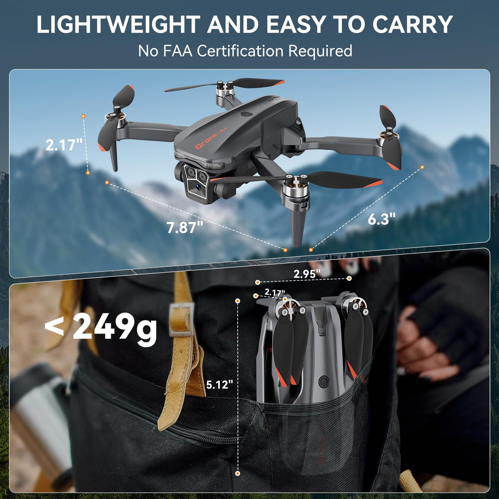 Skyvoyant drone with one-key takeoff and landing for beginners