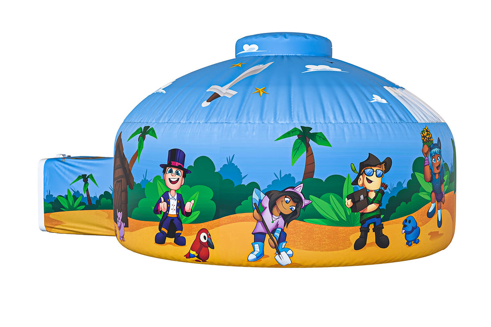 Skywin Blox Fortress interior stays well-ventilated during hours of play.