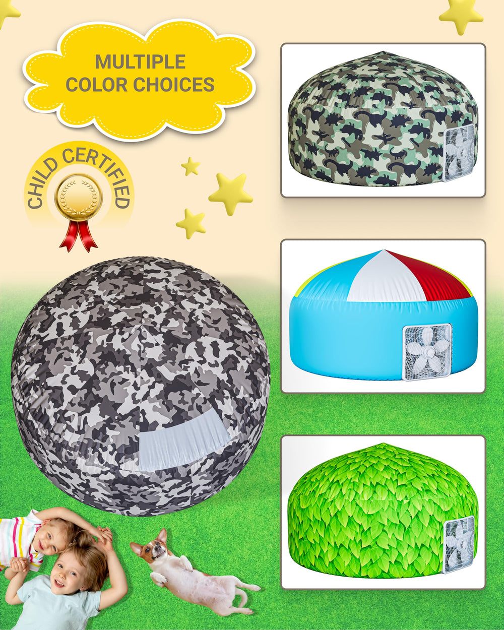 Skywin Camo Adventure Base ideal gift for birthdays and sleepovers.