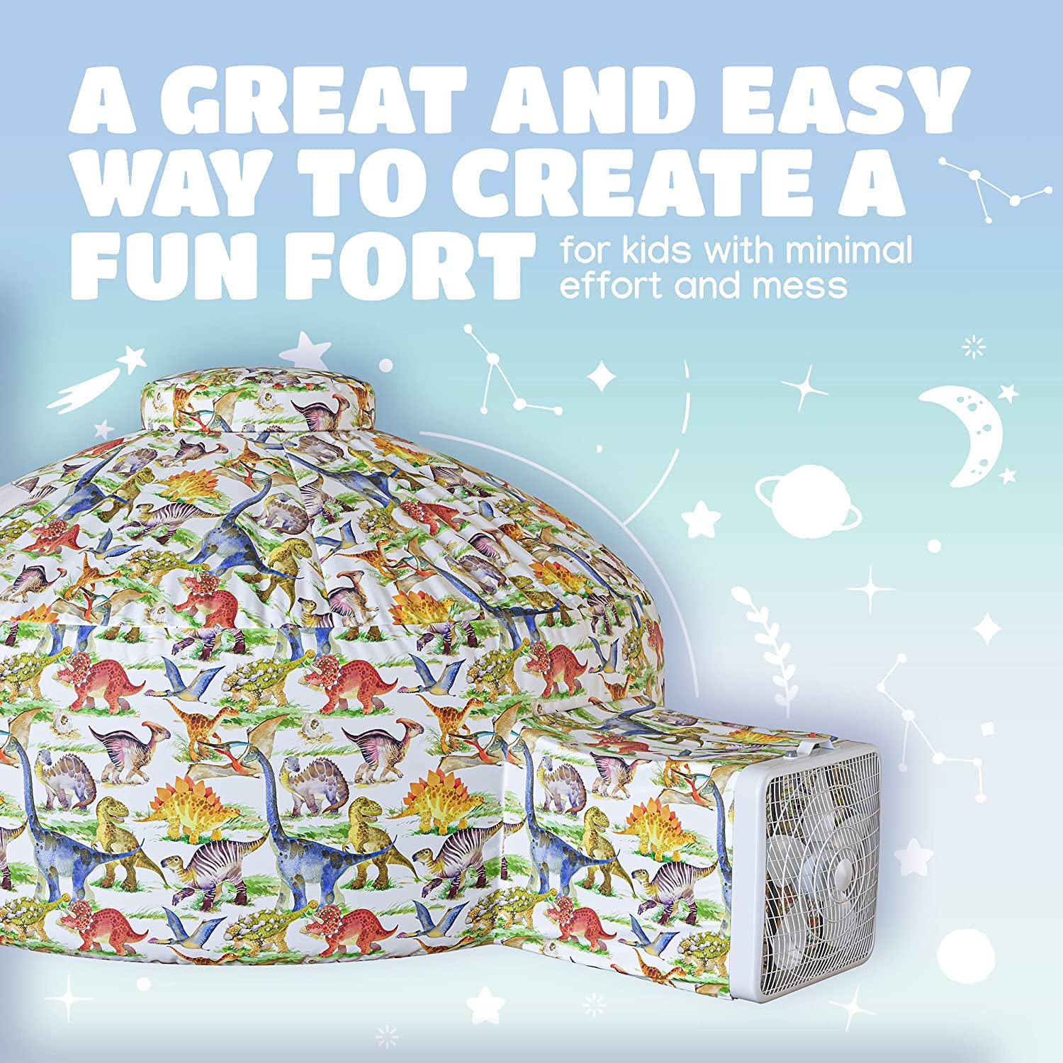 Skywin Dino Dome Dig offers a jumbo 77x50 inch base for group indoor play.