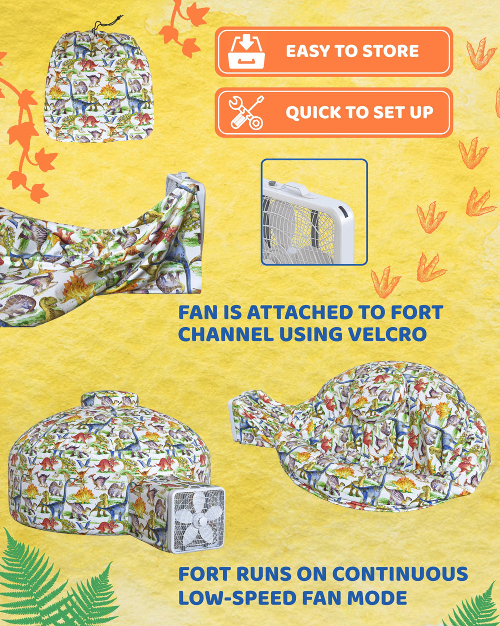 Skywin Dino Dome Dig uses breathable fabric for interior comfort