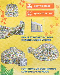 Skywin Dino Dome Dig uses breathable fabric for interior comfort