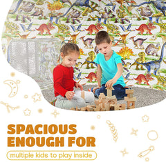 Skywin Dino Dome Dig interior stays cool with breathable fabric and continuous airflow.
