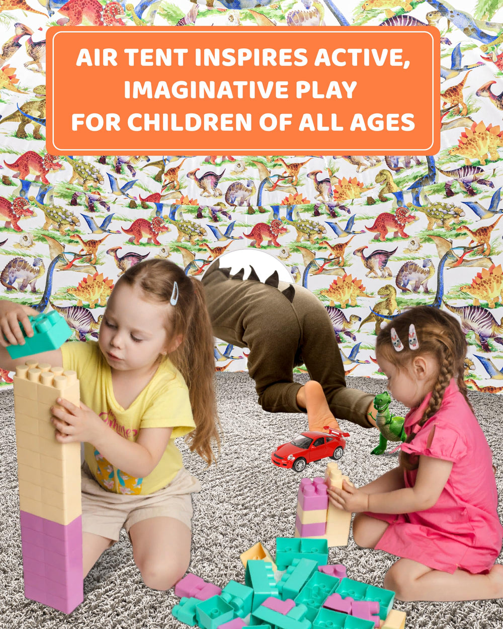 Skywin Dino Dome Dig showcases an authentic Jurassic print for imaginative play