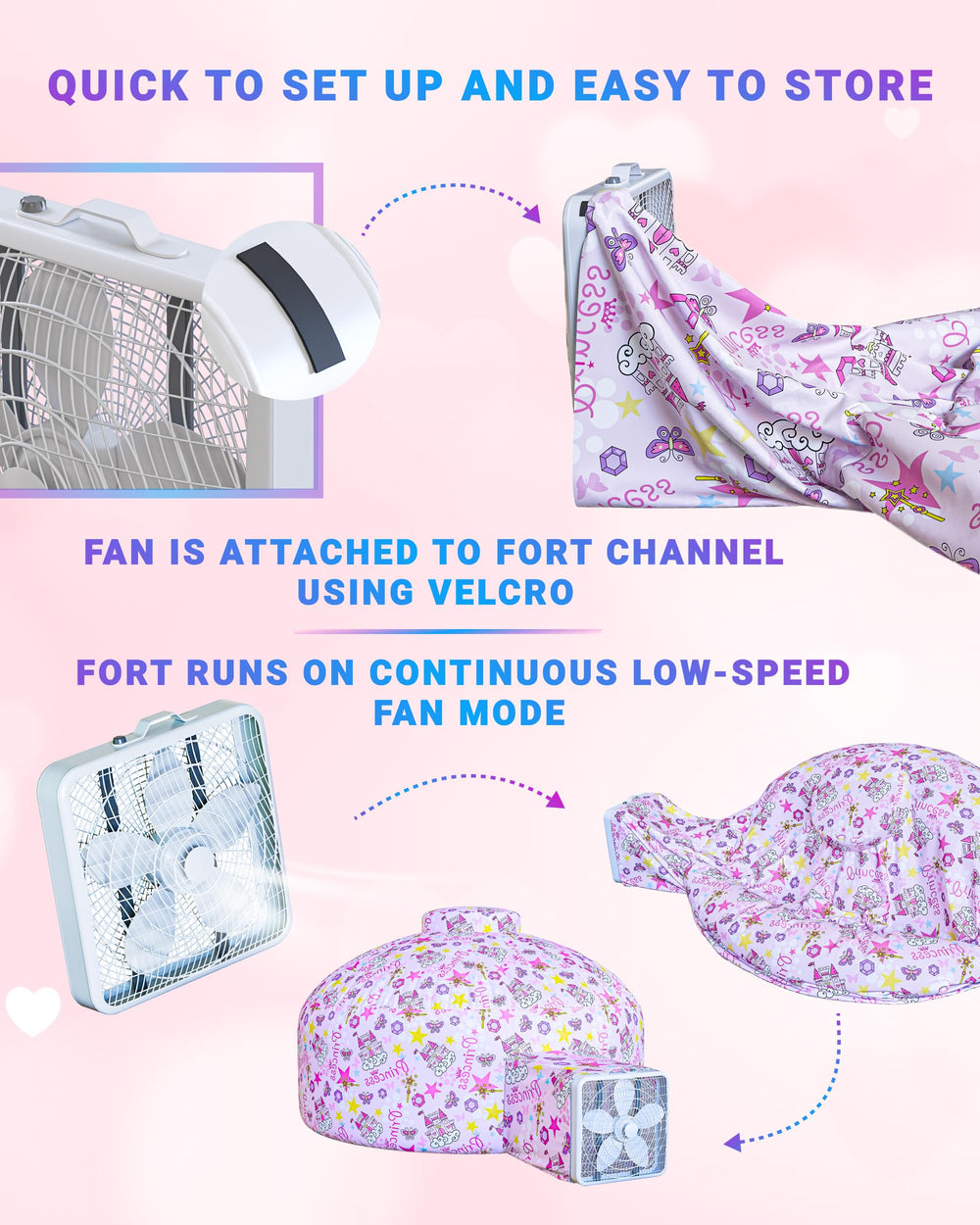 Breathable lightweight polyester keeps the fort cool and comfortable.