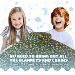 Skywin Forest Fort breathable-fabric highlight ensures cool, comfy play in any room.