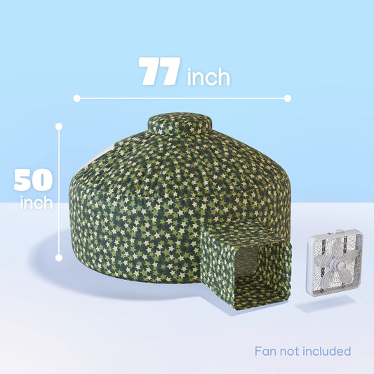 Skywin Forest Fort inner-detail highlights breathable fabric and reinforced seams for durable use.