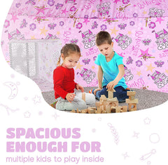 Skywin Princess Palace breathable polyester fabric keeps interior cool during play.