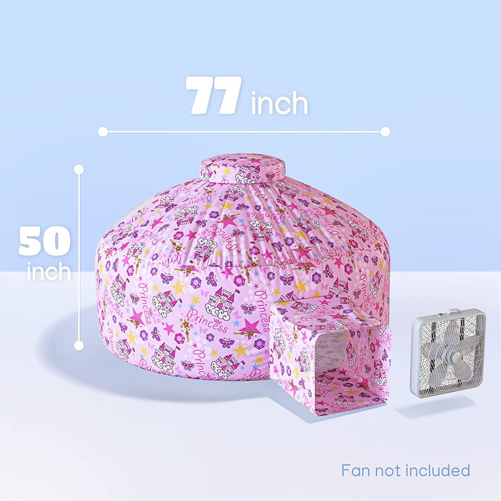 Skywin Princess Palace inflates in 30 seconds for quick setup and instant fun.