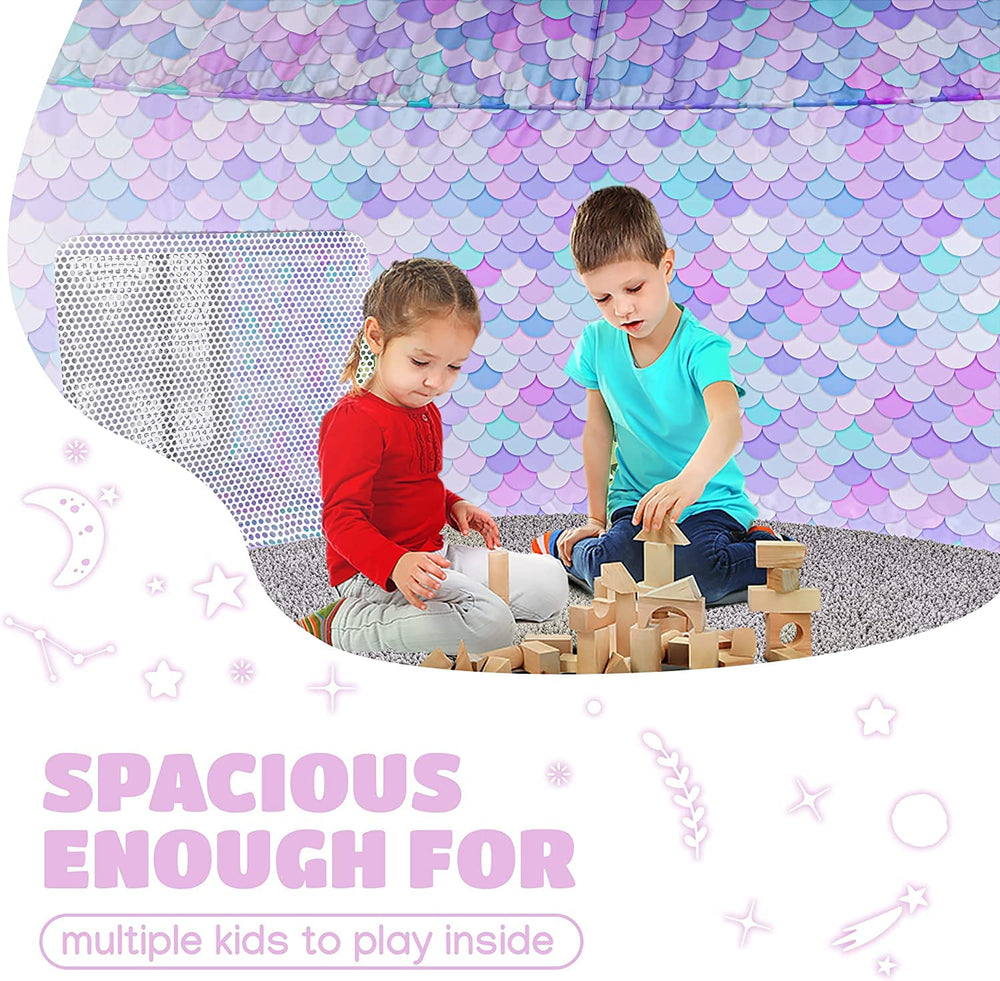 Skywin roomy 77x50 kids fort ready for cushions