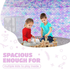 Skywin roomy 77x50 kids fort ready for cushions