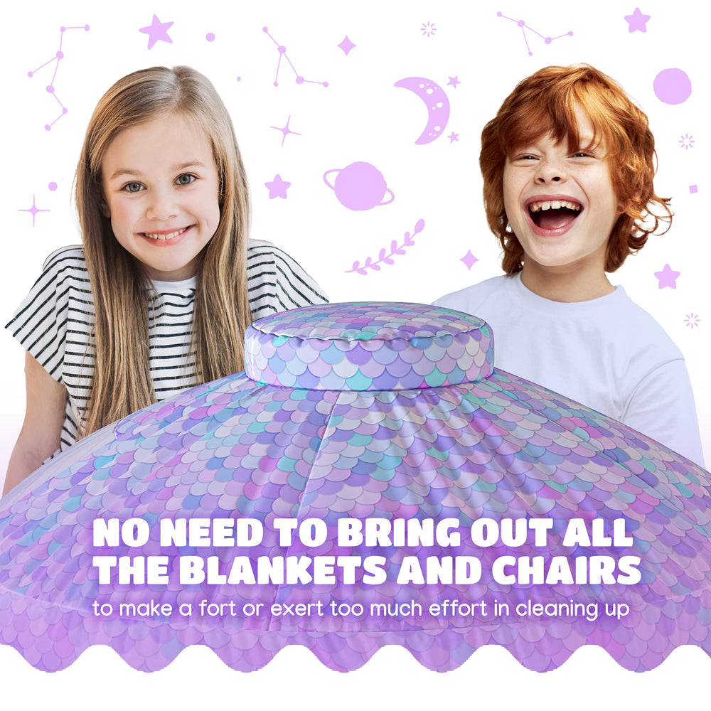 Skywin spacious indoor fort suitable for multiple kids and toys