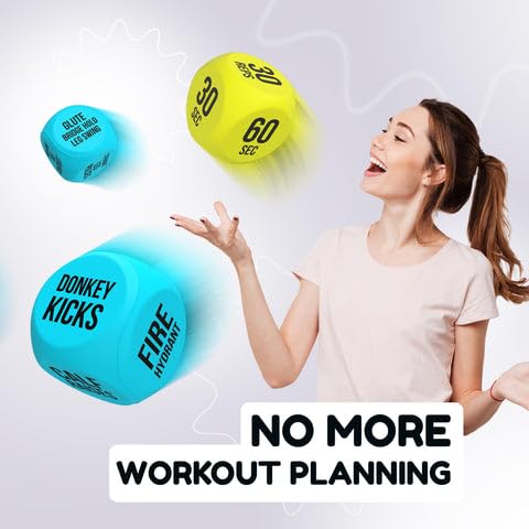 Skywin TidyFriend dice in a group class guiding dynamic movements.