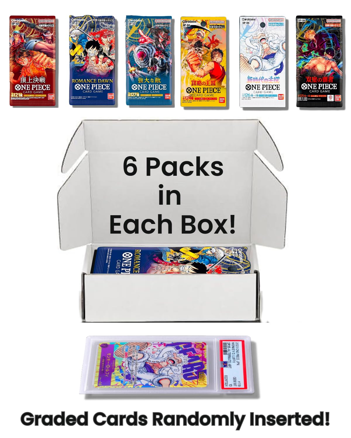 Slabs of Heat box packaging showcases six sealed packs for build-and-trade fun.