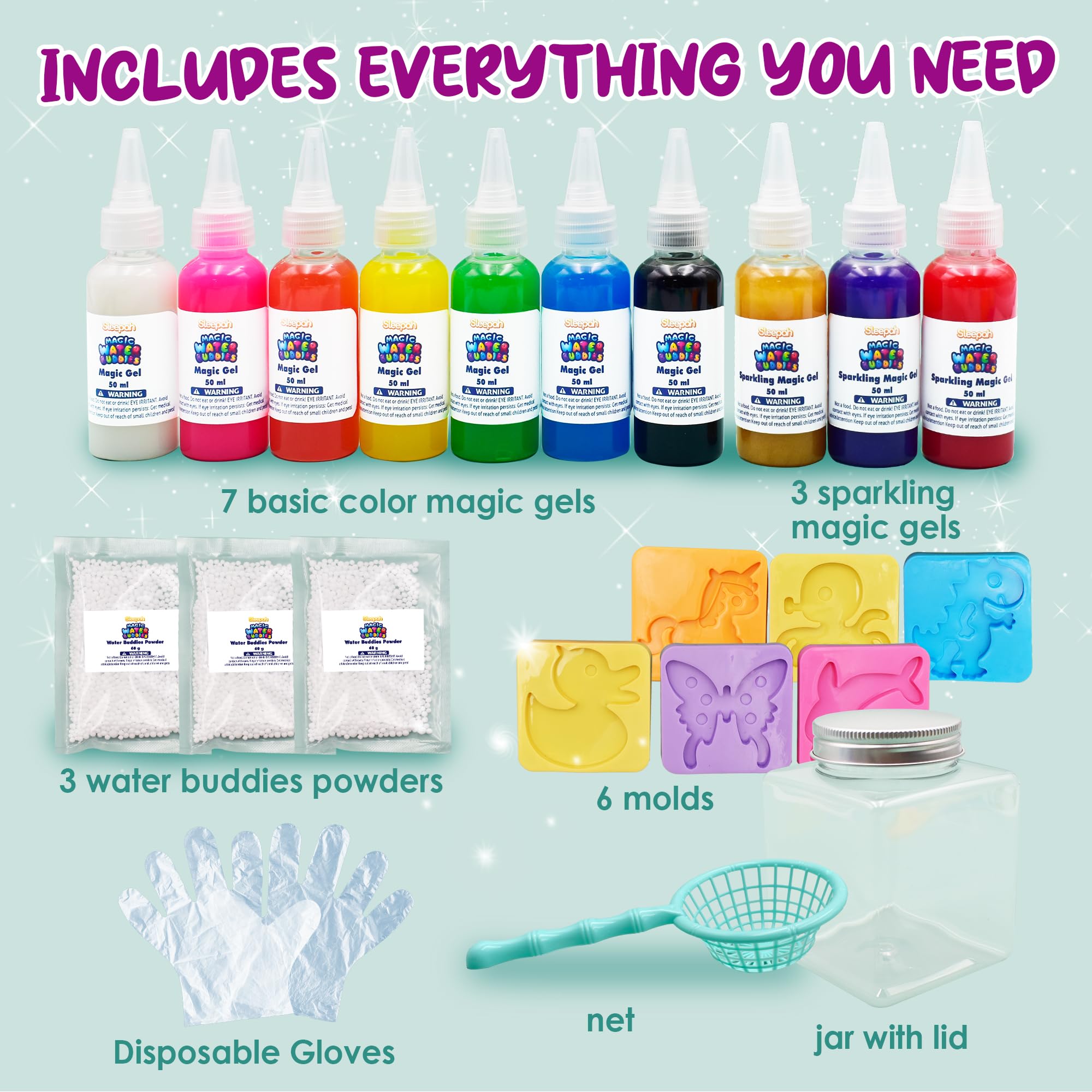 Sleepah Magic Water Elf Buddies molds for imaginative 3D squishies.