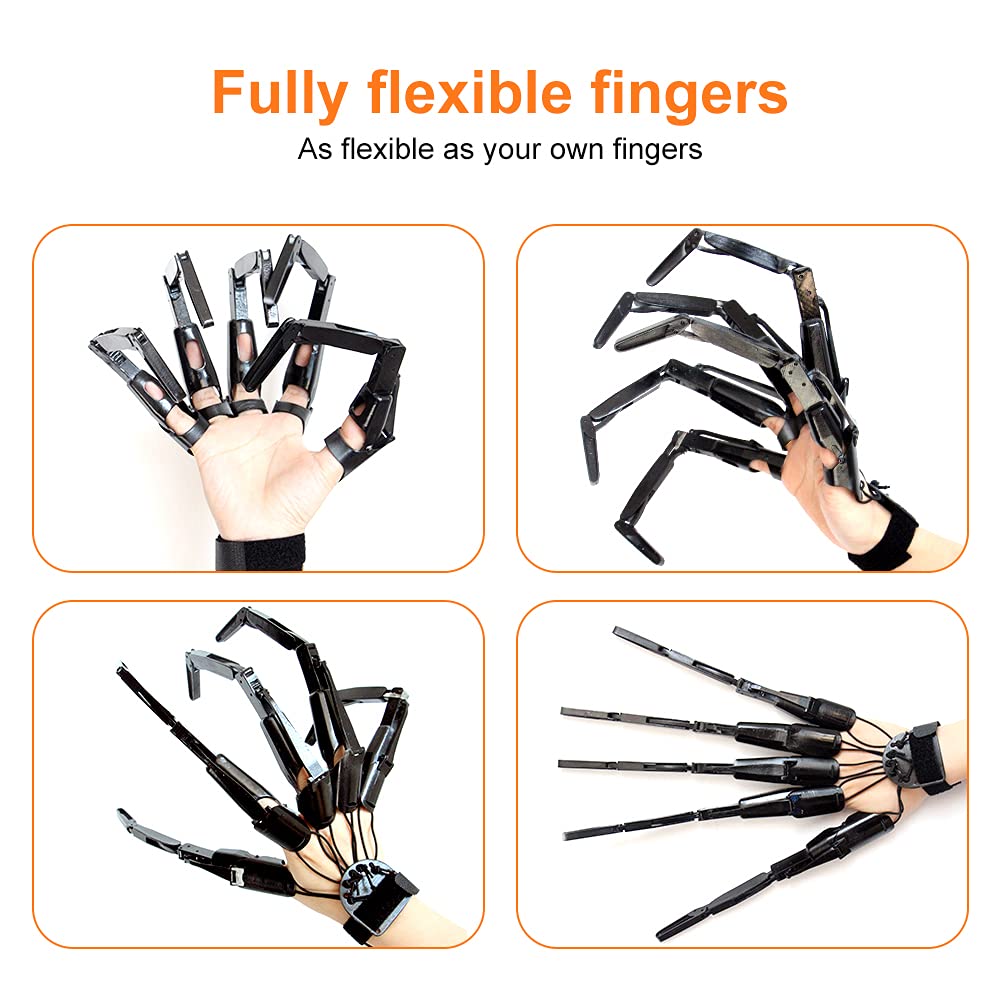 Slinkaslp 3D printed flexible finger extensions highlight durable, safe material for realistic cosplay.
