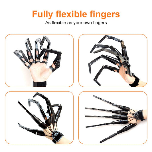 Slinkaslp 3D printed flexible finger extensions highlight durable, safe material for realistic cosplay.