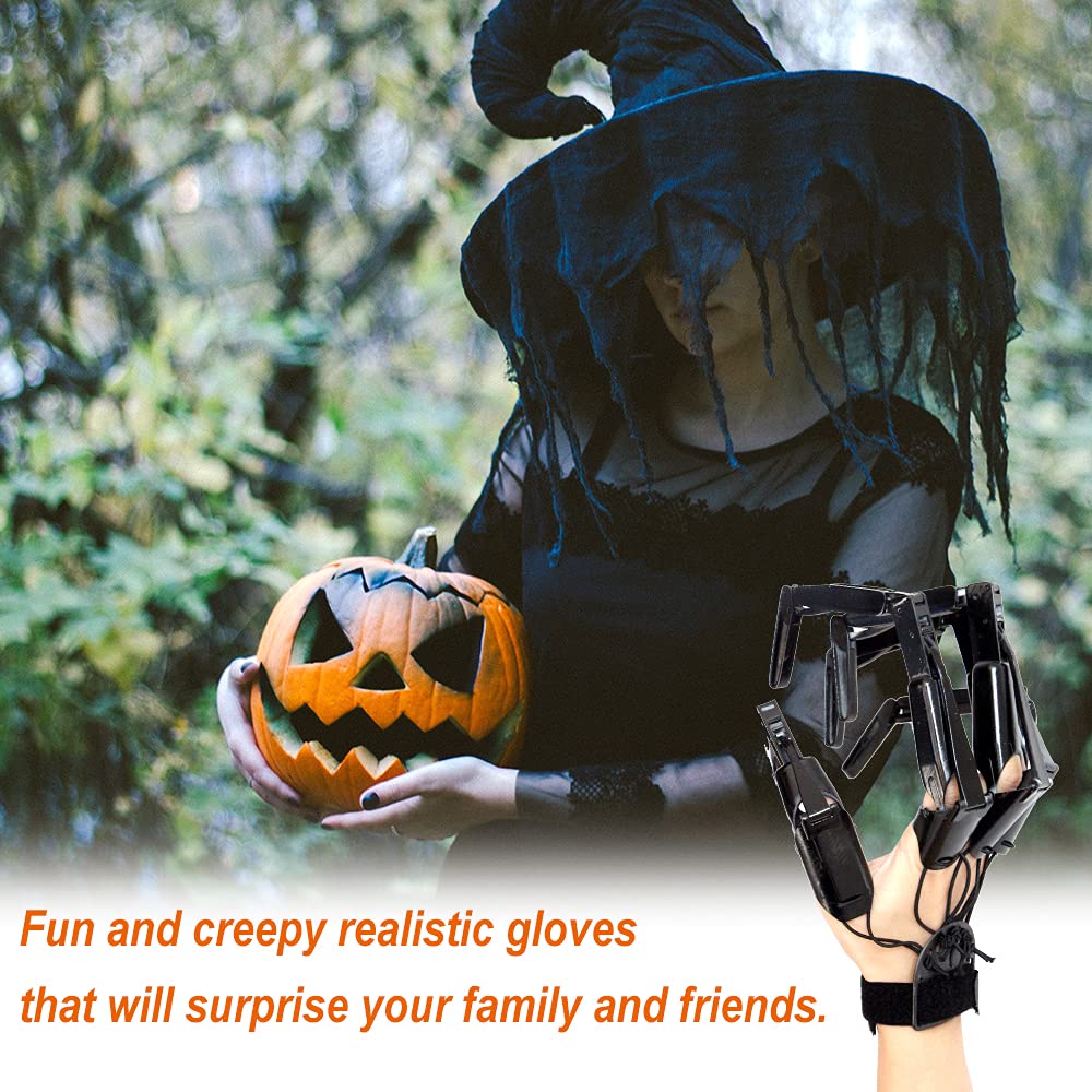 Slinkaslp Black finger puppets for spooky costumes and educational display in classrooms.