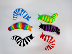 Sloogtuuy Fidget Slug, vivid colors and crisp sounds for stress relief.