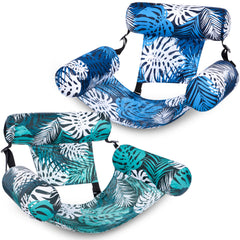 Sloosh pool floats for adults in a 2-pack, inflatable lounge chairs for lounging in the sun