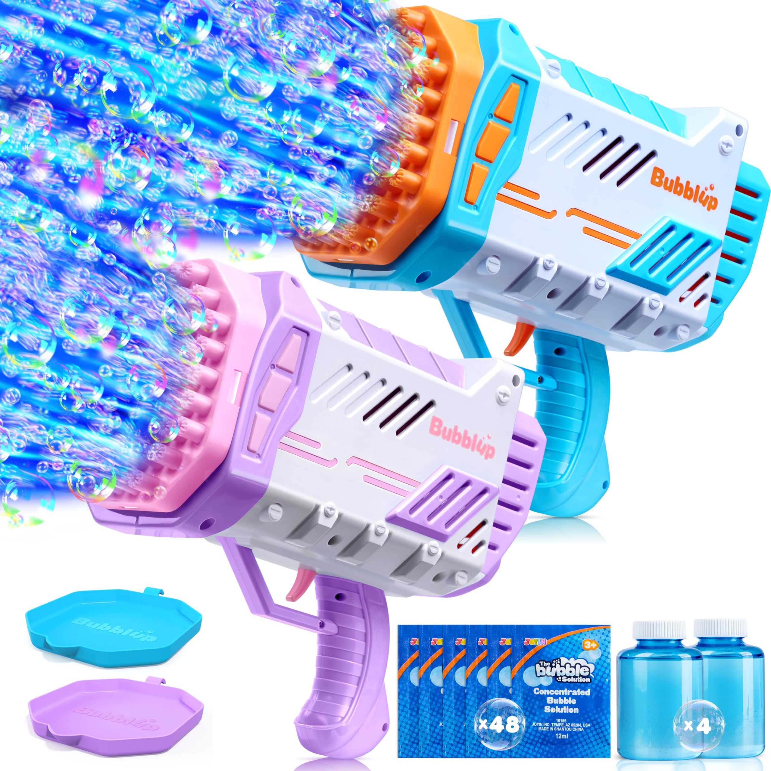 Sloosh rocket bubble gun 2-pack ready for outdoor play and family fun