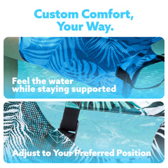 Sloosh water lounge chair set for pool party use