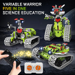 SlowlyTalk interstellar robot with luminous lights for nighttime play.
