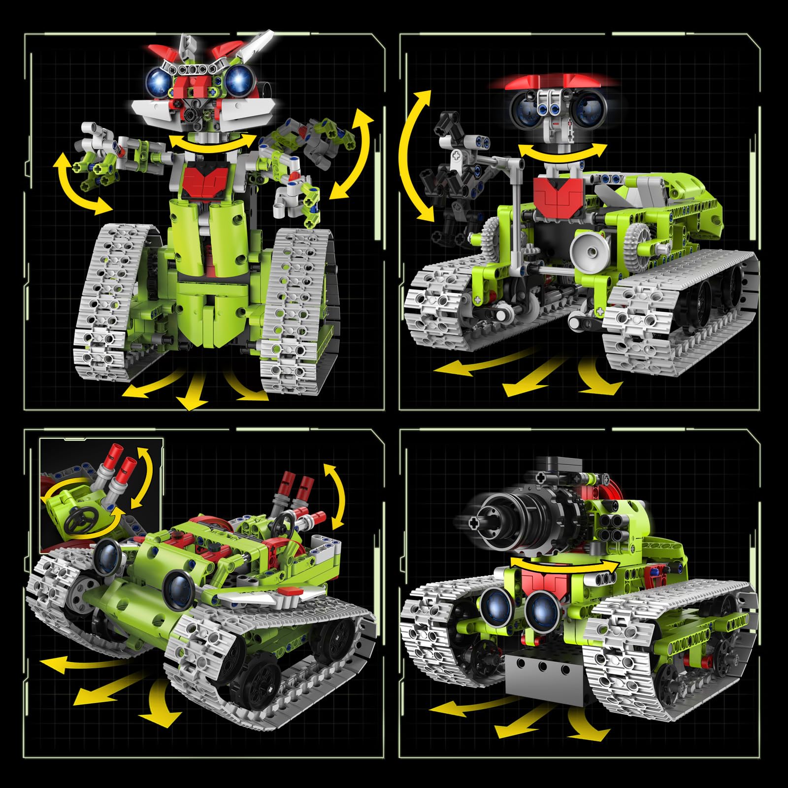 SlowlyTalk RC car and tank modes for dynamic indoor and outdoor action.
